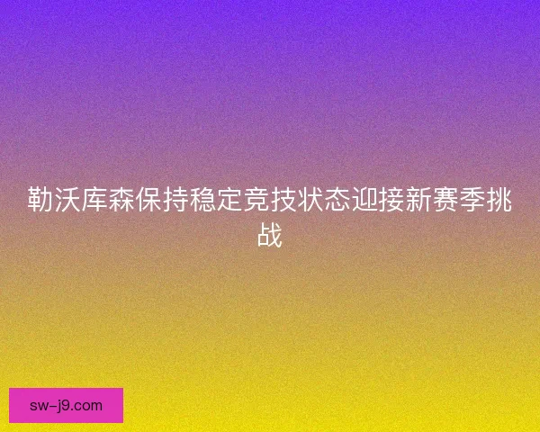 勒沃库森保持稳定竞技状态迎接新赛季挑战